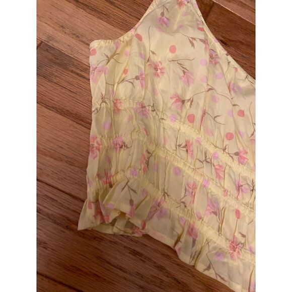 NWT BP women's floral one shoulder cropped summer top size medium - Picture 2 of 8